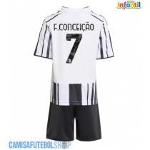 Camisa de time de futebol Juventus Francisco Conceicao #7 Replicas 1º Equipamento Infantil 2025-26 Manga Curta (+ Calças curtas)